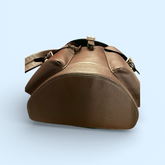 Coach Dark Brown Leather Backpack - Picture 5 of 5